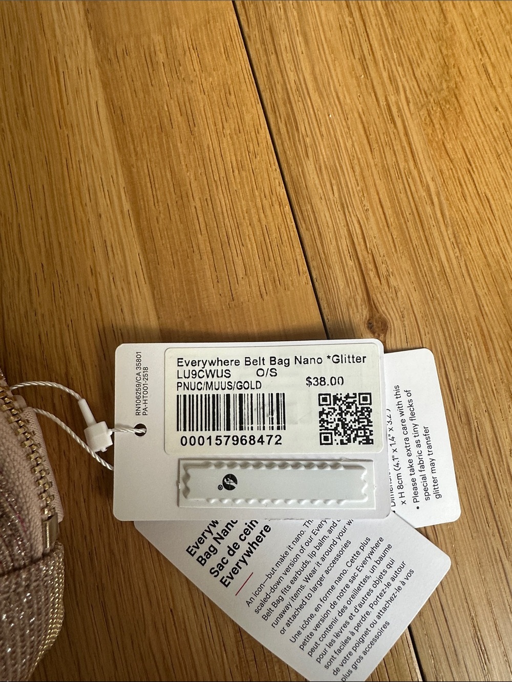 NWT Lululemon Everywhere Belt Bag Nano
Glitter - Picture 5 of 7